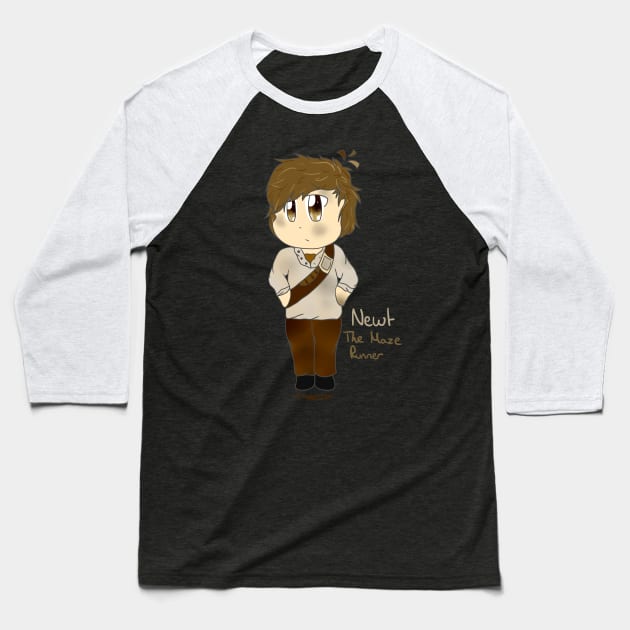 Chibi Newt - The Maze Runner Baseball T-Shirt by oh_shoot_arts